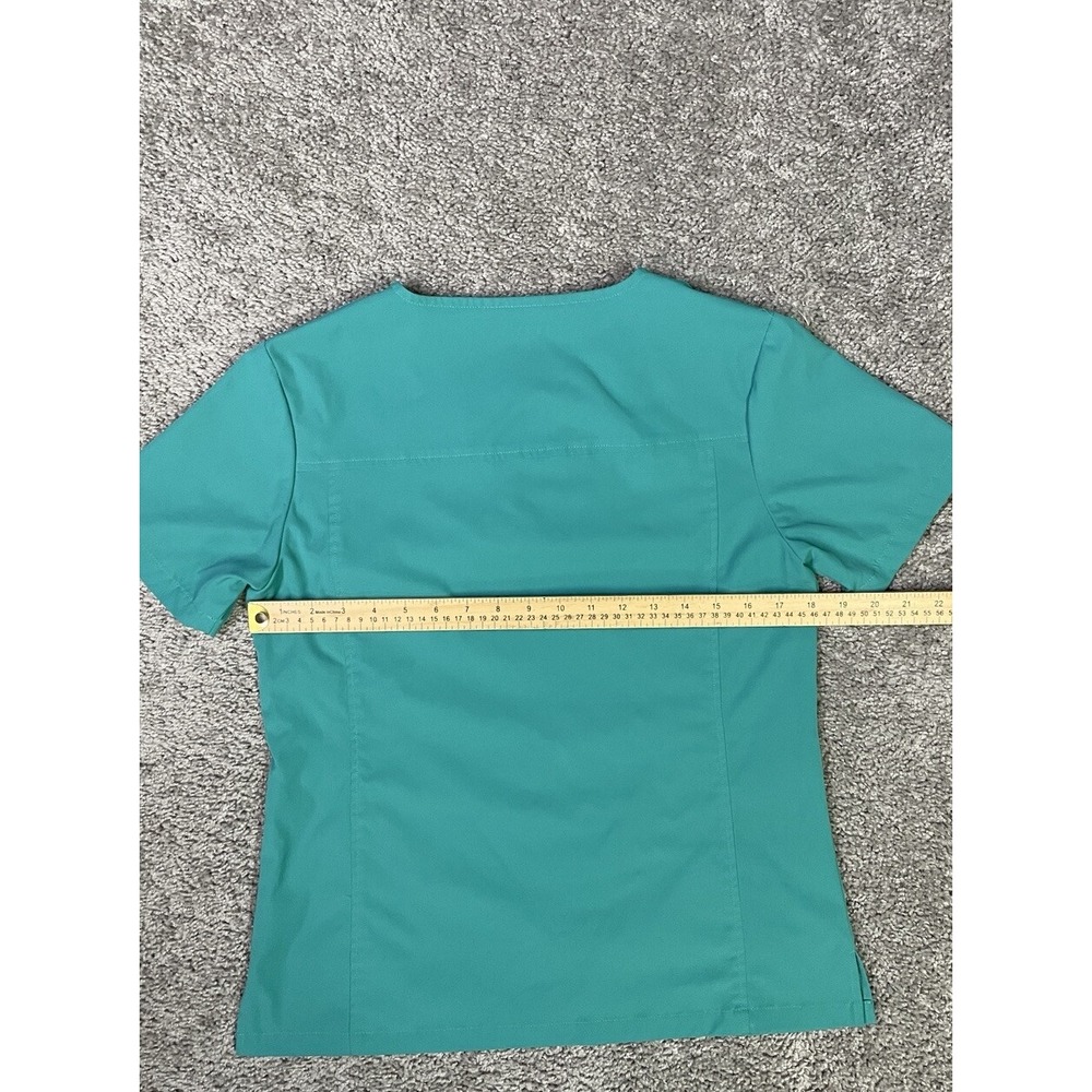 Medelita scrub top, BLUE/GREEN, women's‎ size S VISTA 210971 EUC - Picture 6 of 7